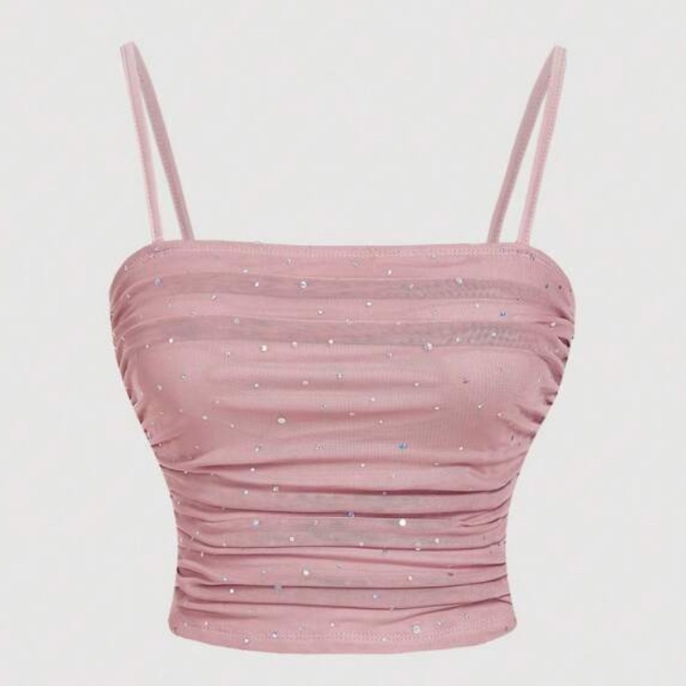 Pink Ruched Women’s Top